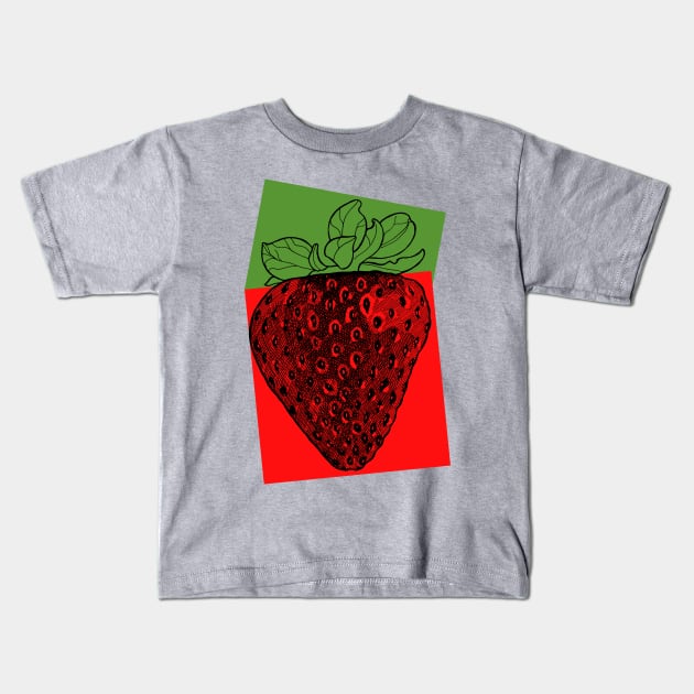 Strawberry Kids T-Shirt by senkova